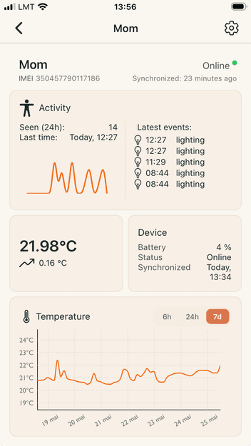 Touchseen mobile app